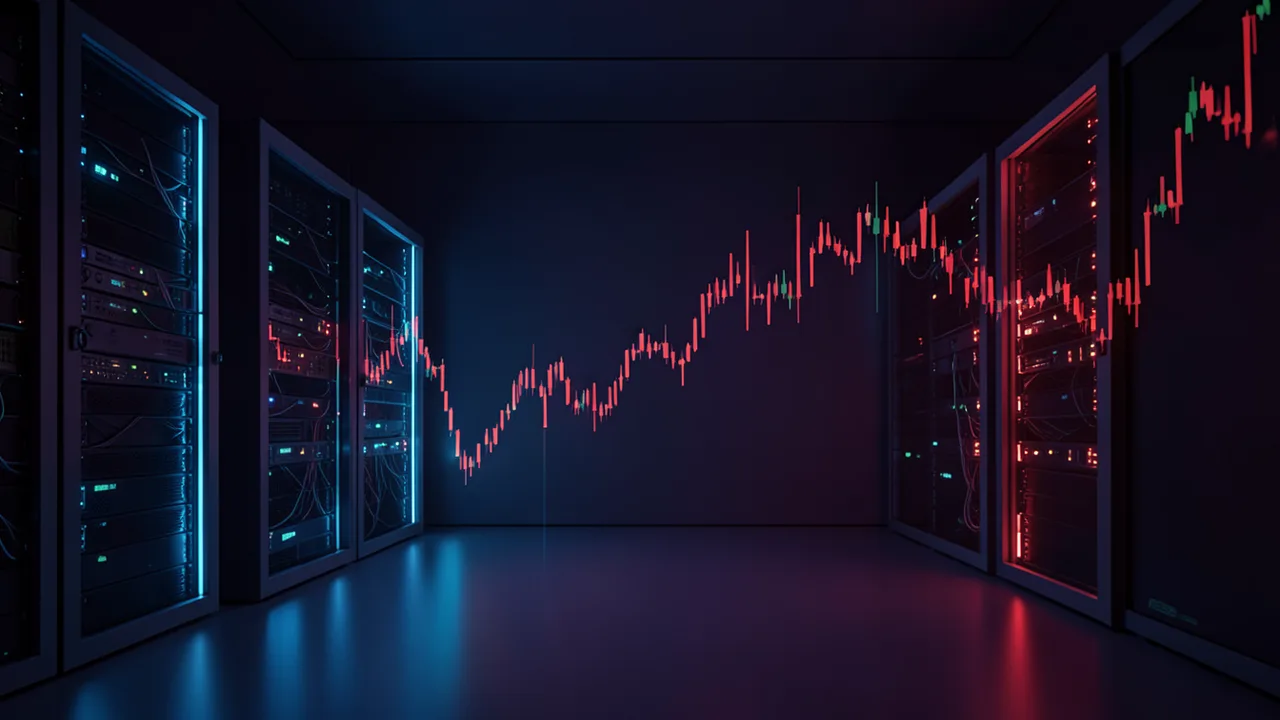 Illustration: CoreWeave-Aktien fallen um 16 %, da KI-Schuldenbedenken die Anleiherenditen nahe an 15 % treiben